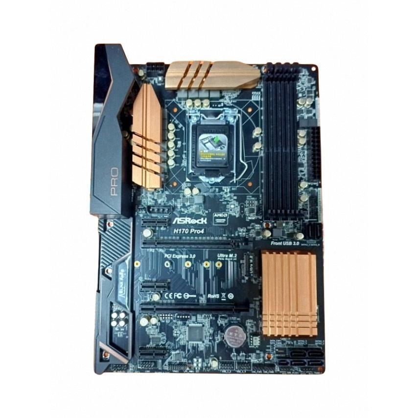 ASRock H170 Pro4 Intel H170 LGA1151 DDR4-2133 64GB M.2 SATA Express Gigabit LAN HDMI