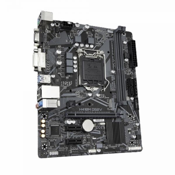 GIGABYTE H410M DS2V Intel H410 LGA1200 DDR4-2933 64GB M.2 SATA Gigabit LAN HDMI D-SUB Motherboard