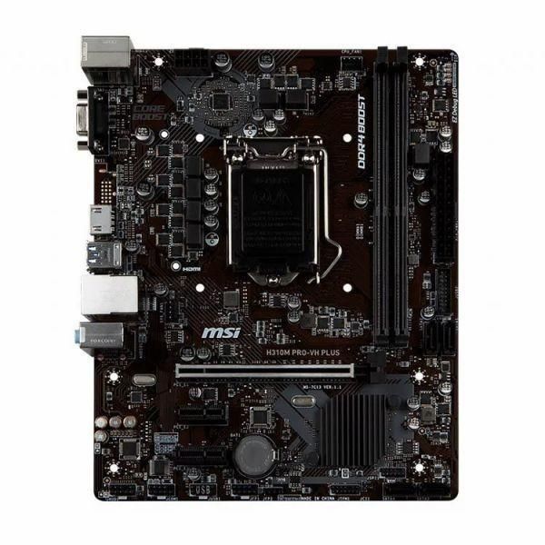 MSI H310M Pro-VH PLUS Intel H310 LGA1151 DDR4-2666 32GB SATA Gigabit LAN HDMI VGA DVI-D Motherboard