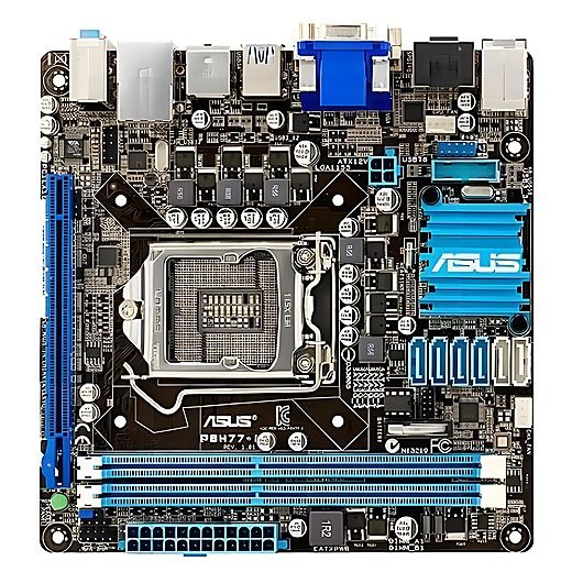 ASUS P8H77-I Intel H77 LGA1155 DDR3-1600 16GB SATA3.0 HDMI DVI-D VGA Gigabit LAN Mini
