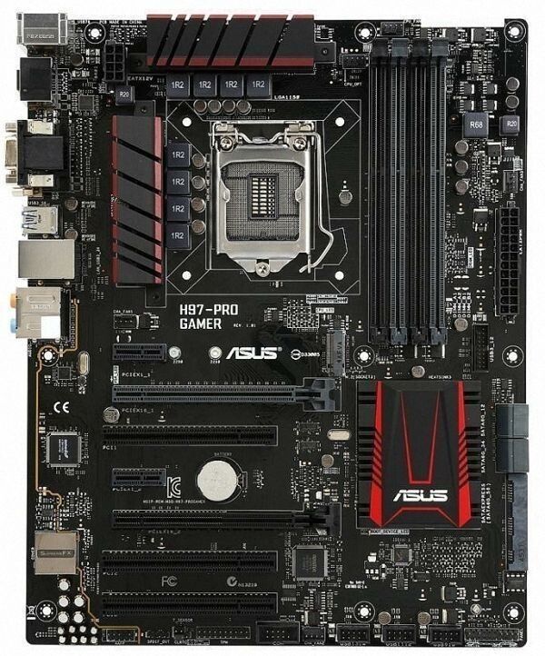 ASUS H97-PRO GAMER Intel H97 LGA1150 DDR3-1600 32GB M.2 SATA Intel GbE LAN HDMI DVI VGA Motherboard
