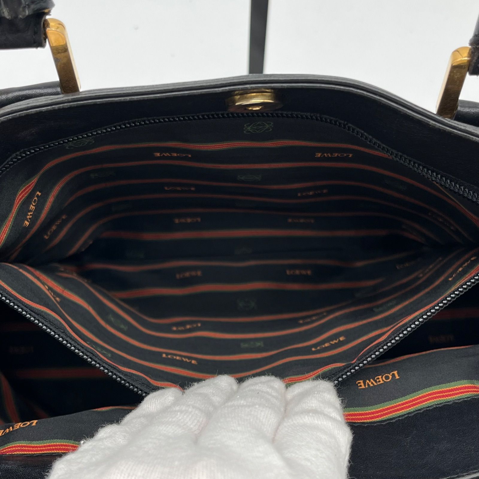 美品◎LOEWE ロエベ アナグラムロゴ トートバッグ ショルダーバッグ A4