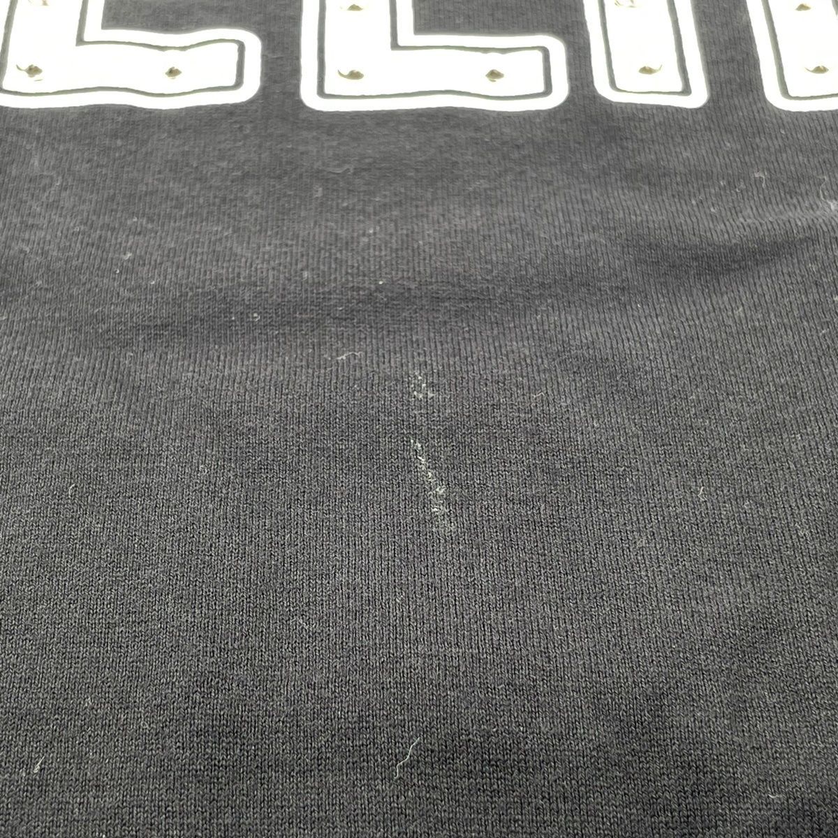 中古】CELINE セリーヌ スタッズロゴTシャツ 黒 2X687501F サイズ:XXL 