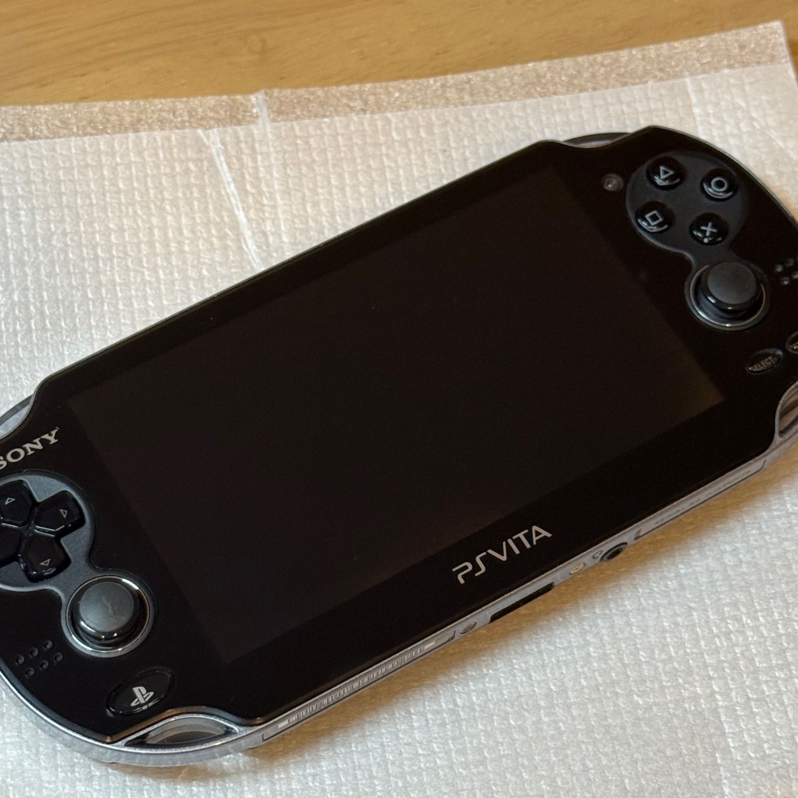 6-066【極美品】PSVITA PCH-1100 クリスタル・ブラック 箱付き - メルカリ