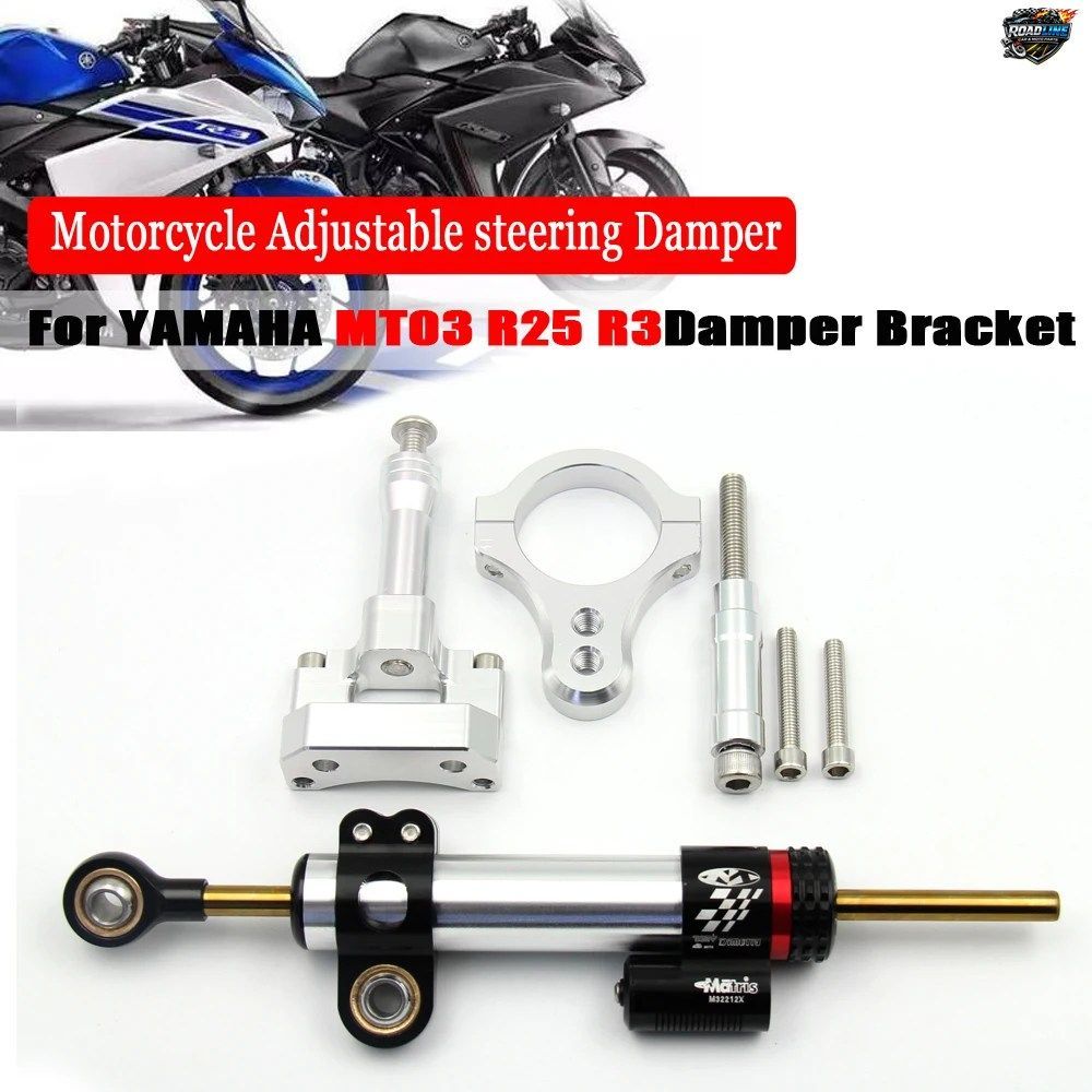 ヤマハ YZF R3 R25 MT03 2015 2016 2017 用 CNC モーターサイクル スタビライザー ステアリング ダンパー マウント ブラケット サポート キ ヤマハ YZF R3 R25 MT03 2015 2016 2017 用 CNC モーターサイクル スタビライザー ステアリング ダンパー マウント ブラケット サポート キ
