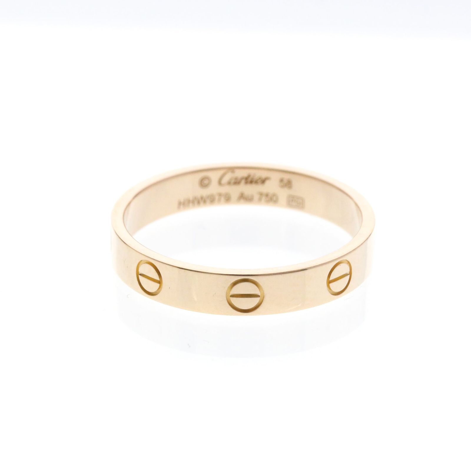 カルティエ(Cartier) ミニラブリング K18ピンクゴールド(K18PG) ファッション 無し バンドリング ピンクゴールド(PG)