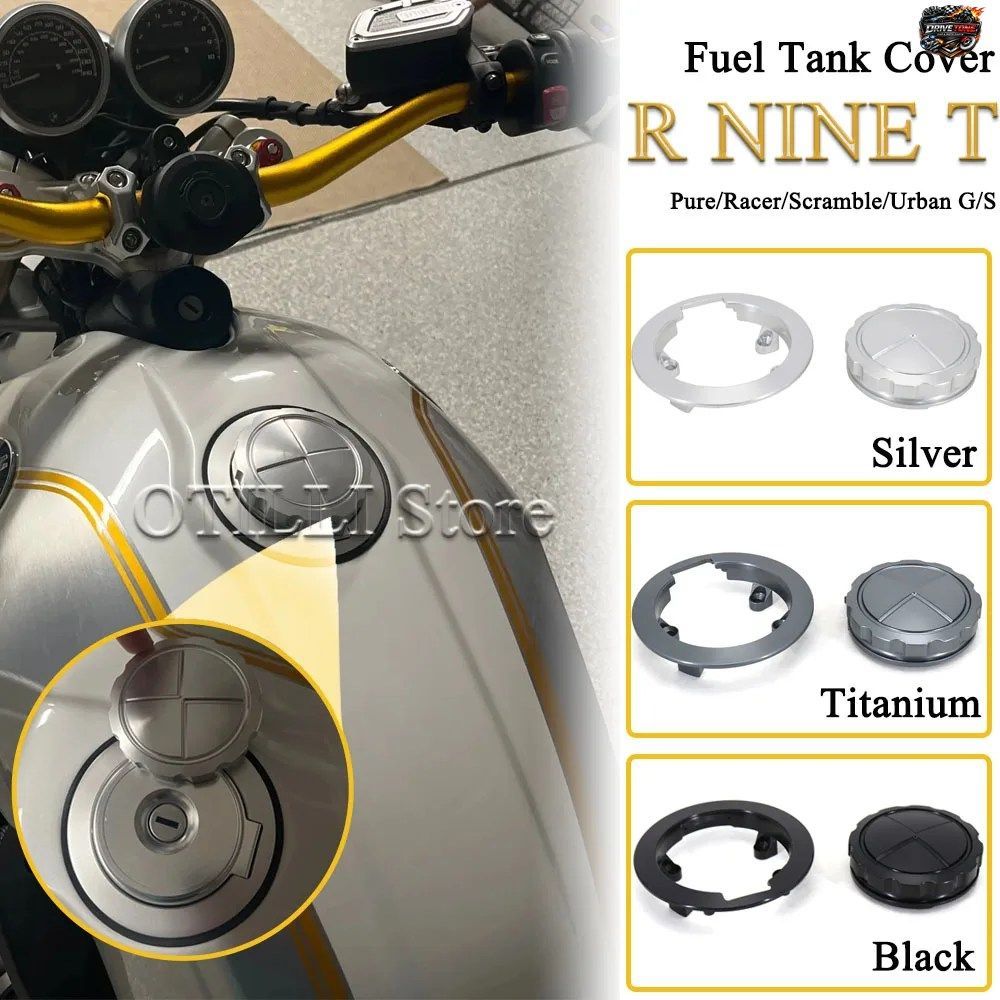 BMW R NINE T RACER NINET PURE RNINET SCRAMBLE R9T URBAN G/S用モーターサイクル燃料タンクカバーオイルボックスキャップCNCアルミニウム