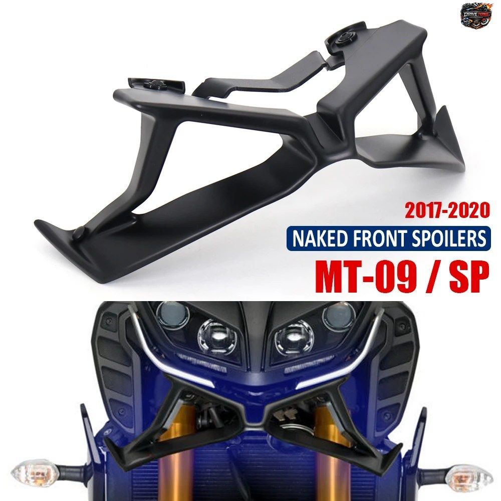 オートバイアクセサリー フロントダウンフォーススポイラー ダウンフォースネイキッドフロントスポイラー ヤマハ MT09 MT09 SP MT-09 2017