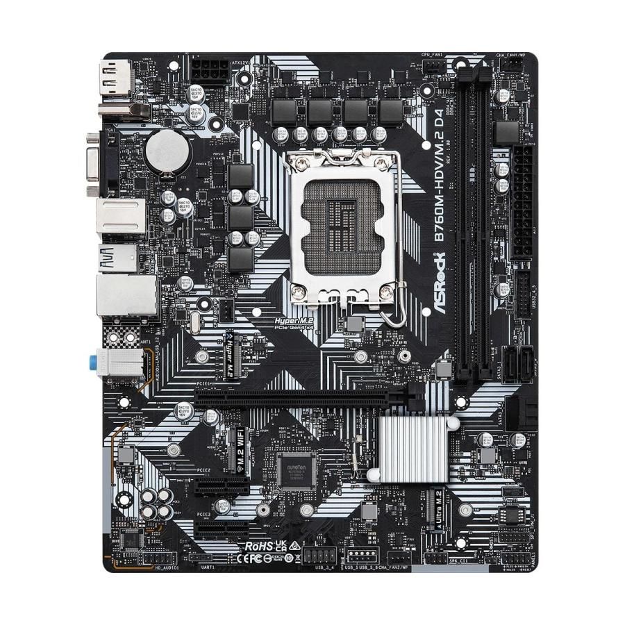 ASRock B760M-HDV/M.2 D4 B760 LGA1700 DDR4 PCIe 4.0 M.2 Wi-FI