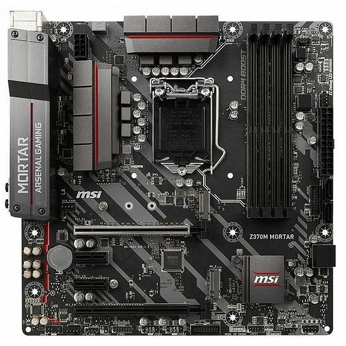 MSI Z370M MORTAR Intel Z370 LGA1151 DDR4-4000 64GB M.2 SATA GbE