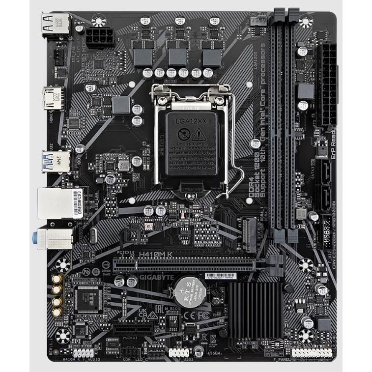 GIGABYTE H410M-K Intel H410 LGA1200 DDR4-2933 64GB M.2 SATA PCIe 3.0 x16 HDMI D-SUB Motherboard