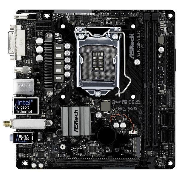 ASRock H310CM-ITX/ac H310 LGA1151 DDR4 PCIe 3.0 Wi-FI Gigabit LAN