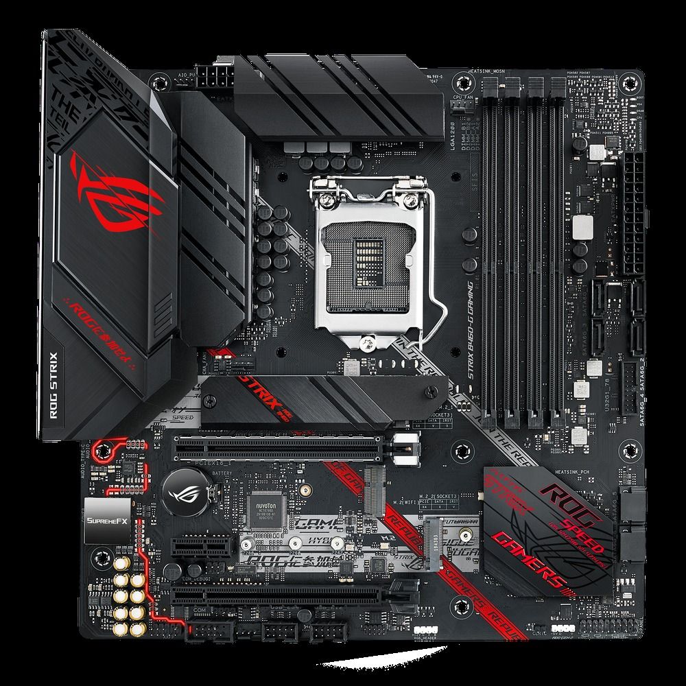 ASUS ROG Strix B460-G Gaming Intel B460 LGA1200 DDR4-2933 128GB M.2 SATA Gigabit LAN Motherboard
