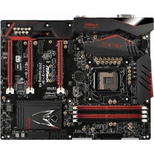 ASRock Fatal1ty Gaming Z170 Gaming K6 Intel Z170 LGA1151 DDR4-3600 64GB M.2 SATA Gigabit LAN Motherboard
