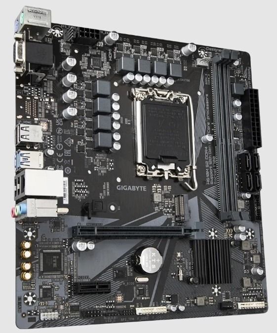 GIGABYTE H610M S2 Intel H610 LGA1700 DDR4-3200 64GB M.2 SATA Realtek Gigabit LAN HDMI Motherboard