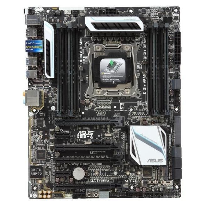 ASUS X99-A Intel X99 LGA2011-V3 DDR4-3200 128GB M.2 SATA Intel Gigabit Ethernet USB 3.0 Motherboard