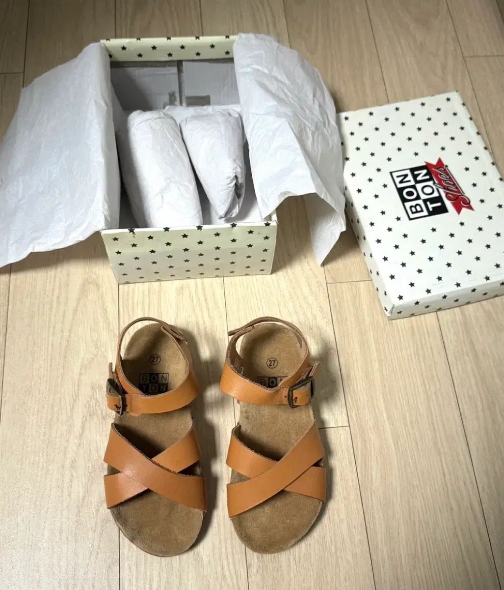 ボントン キッズ サンダル 27 サイズ 新品