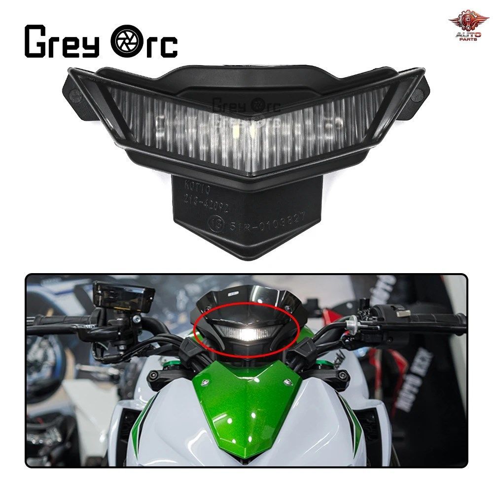 カワサキ Z1000 2014-2019 フロントセンターマーカー LED パイロットライト ヘッドライト ヘッドランプ フォグランプ ヘッド オートバイ
