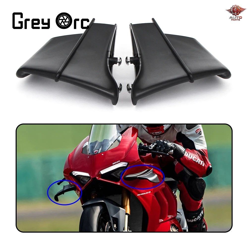 DUCATI PANIGALE V4 V4S V4R 2018 - 21 ウィングレット エアロダイナミック ウィングキット スポイラー ディフレクター カバー オートバイ