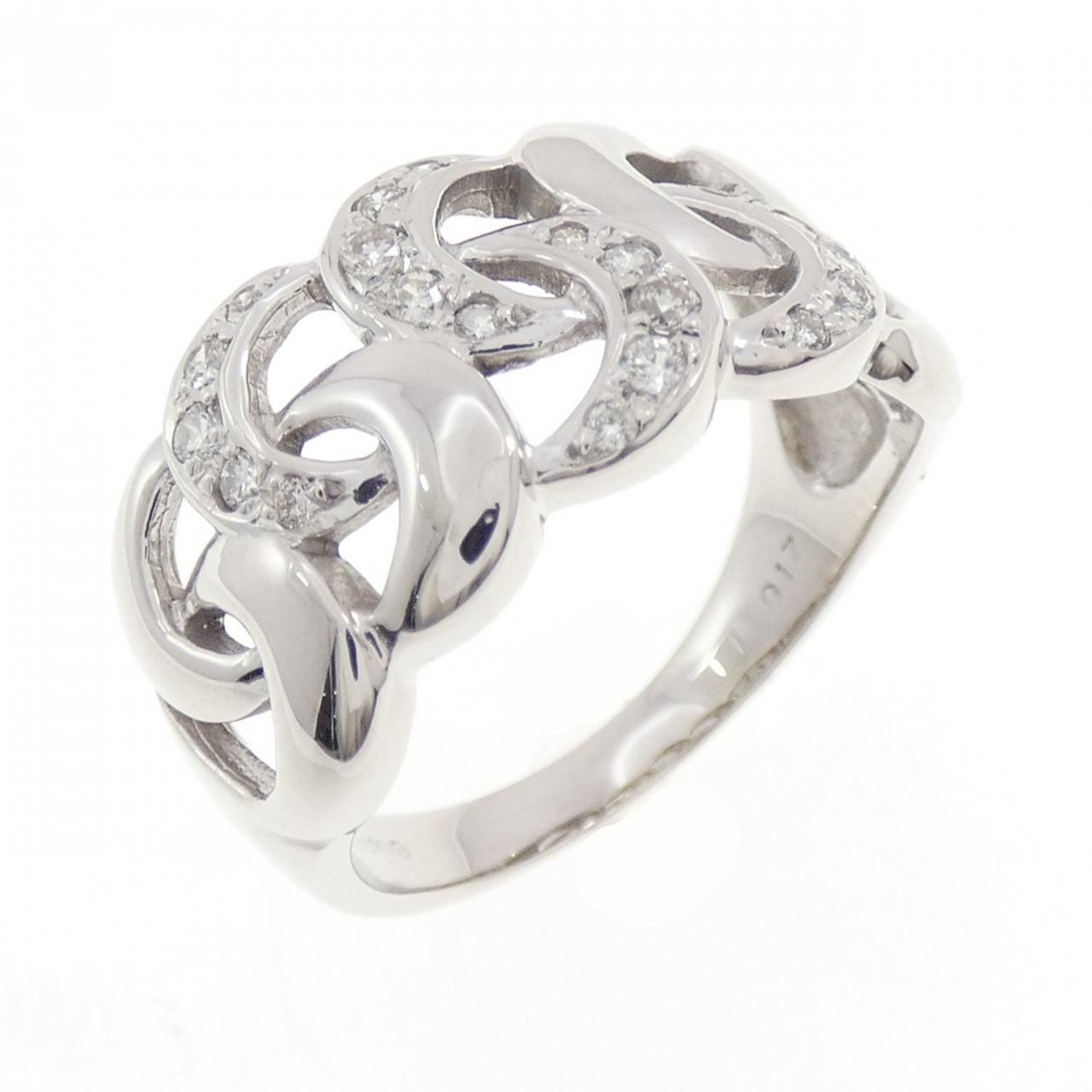 K18WG ダイヤモンド リング 0.17CT