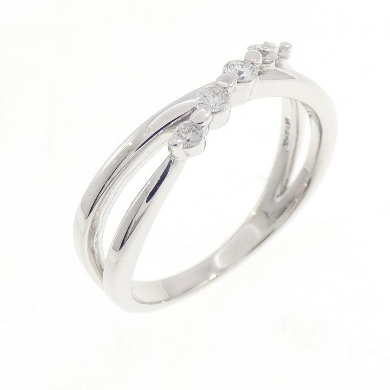 K10WG ダイヤモンド リング 0.12CT