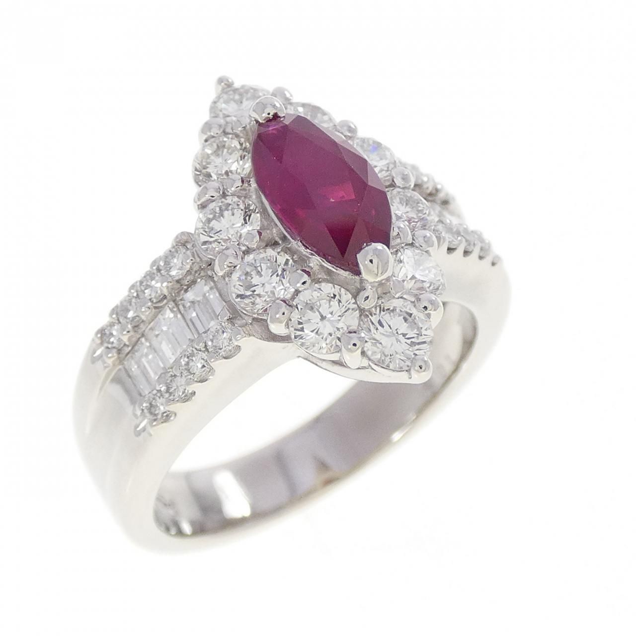 PT900 ルビー リング 1.010CT