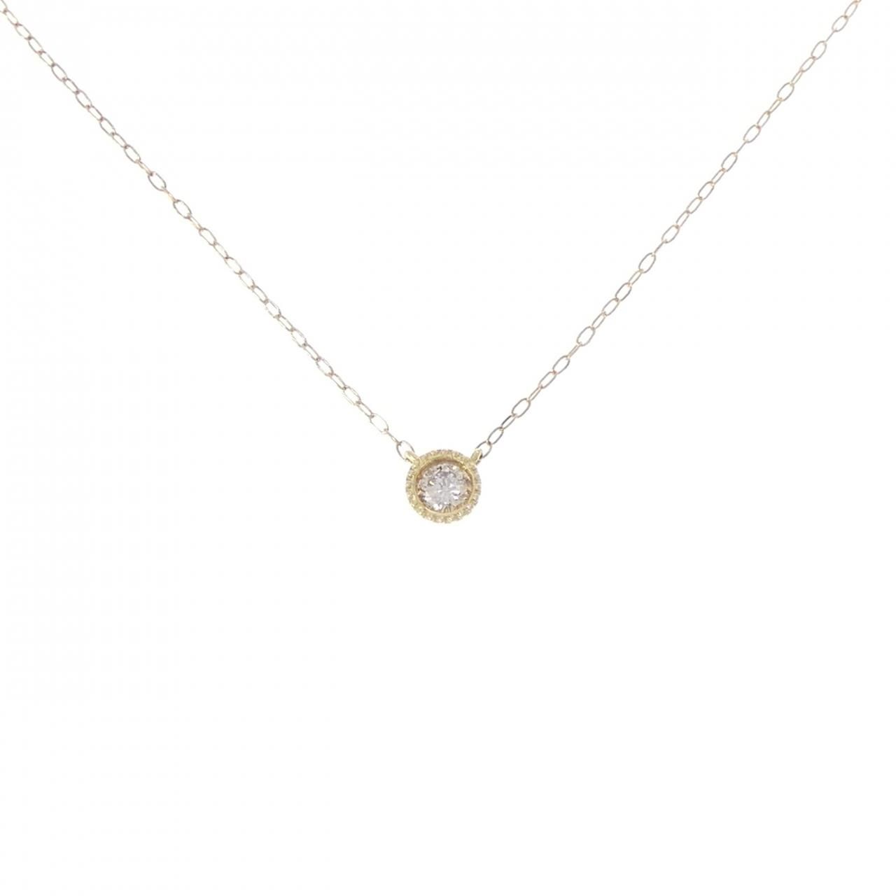 K18YG ダイヤモンド ネックレス 0.10CT
