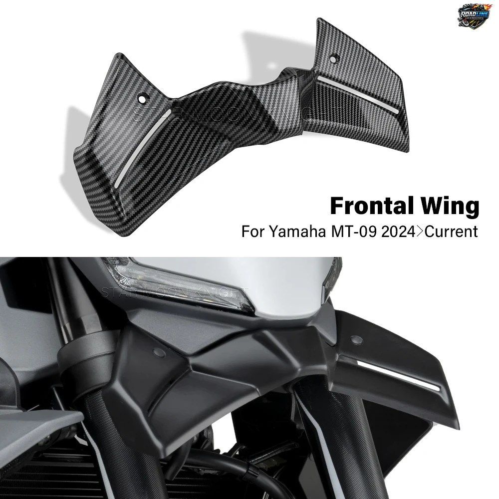 ヤマハ MT-09 MT09 2024 - 2026 用 フロントスポイラー チンフェアリング ABS樹脂製 エアロダイナミックウィングレット エンジンガード ア