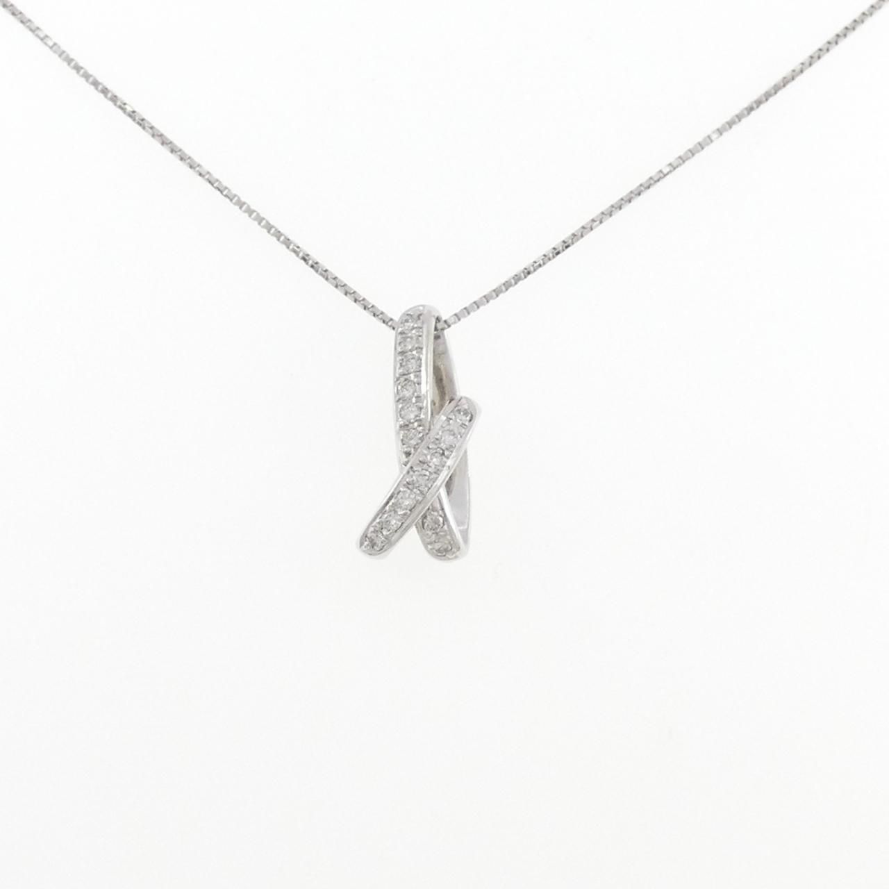 PT900/PT850 ダイヤモンド ネックレス 0.20CT