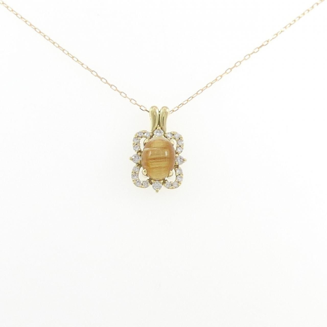 K18YG ルチルクオーツ ネックレス 2.71CT