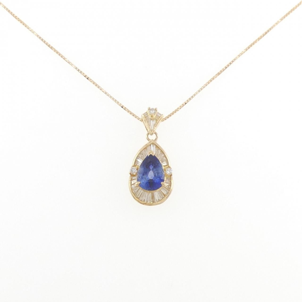 K18YG サファイヤ ネックレス 1.99CT