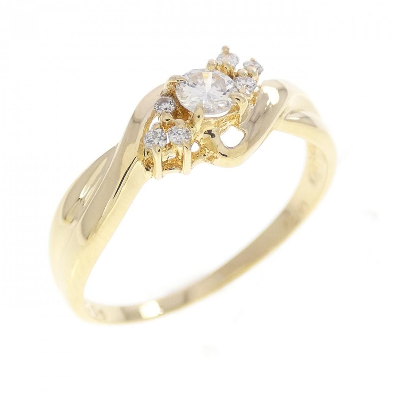 K18YG ダイヤモンド リング 0.15CT