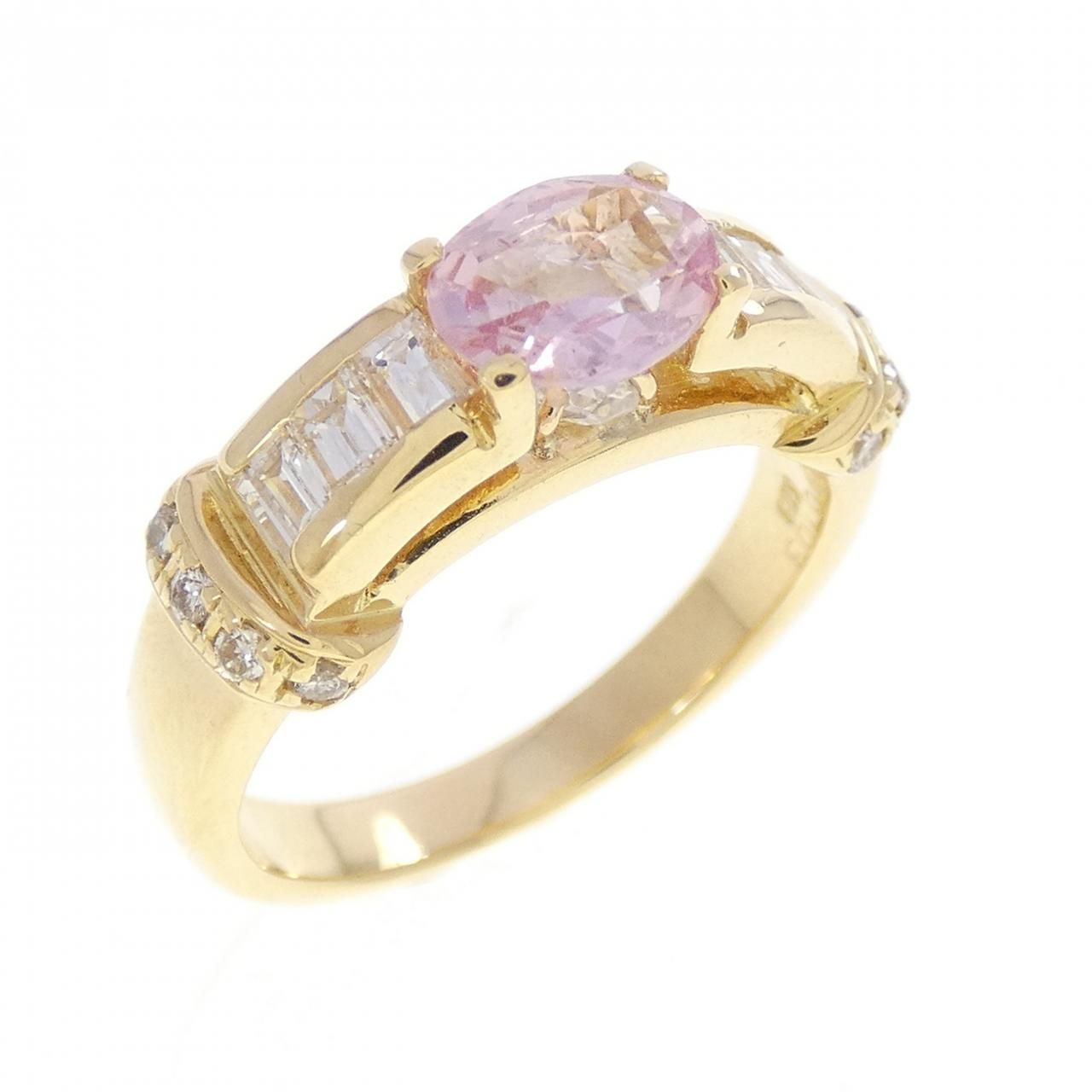 K18YG サファイヤ リング 0.788CT