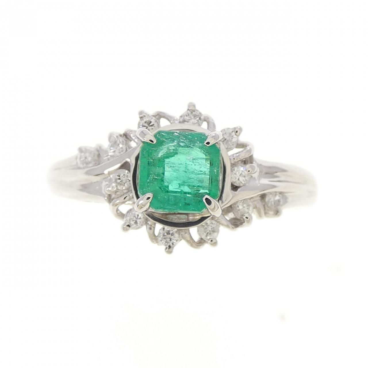 PT900 エメラルド リング 0.37CT - メルカリ