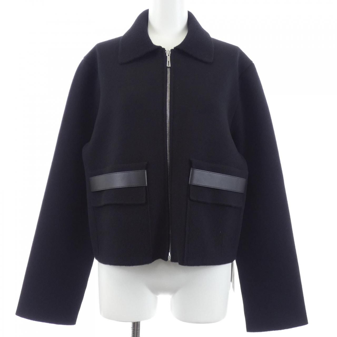 エルメス HERMES レザーディテール パッチポケット 6E2223D3 ジャケット