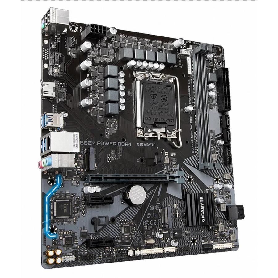 GIGABYTE B660M POWER DDR4 Intel B660 LGA1700 DDR4-3200 128GB M.2 SATA 2.5GbE LAN HDMI Motherboard