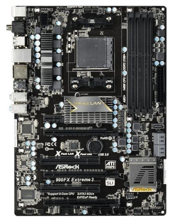 ASRock 990FX Extreme3 AMD 990FX AM3+DDR3-2100 32GB SATA eSATA USB 3.1 Gigabit LAN 7.1CH