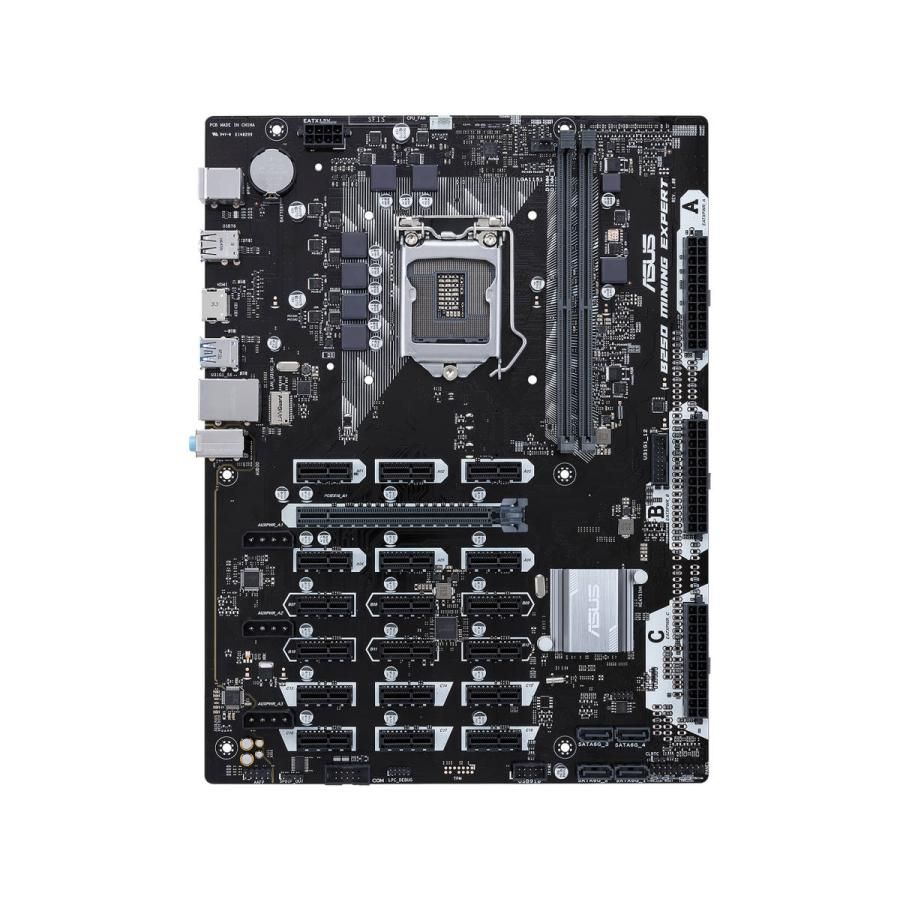 ASUS B250 MINING EXPERT Intel B250 LGA1151 DDR4-2400 32GB M.2 SATA Gigabit LAN HDMI