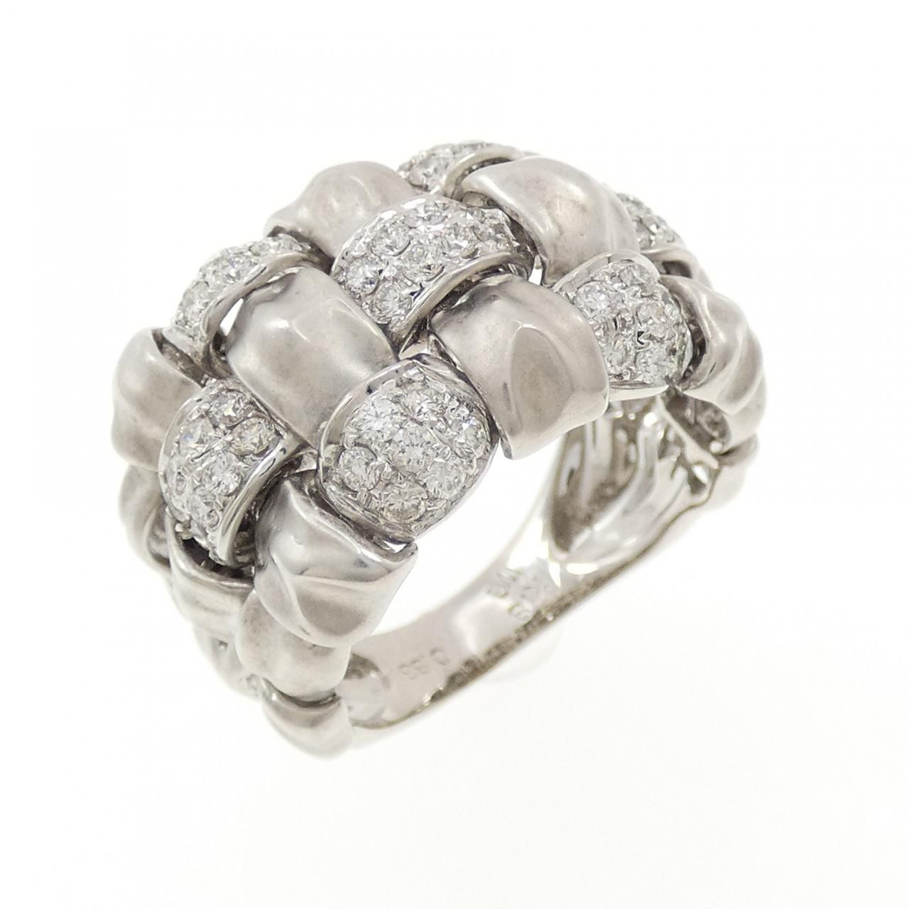 K18WG ダイヤモンド リング 0.83CT