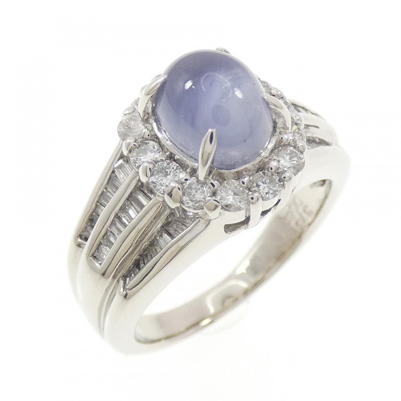 PT900 スターサファイヤ リング 3.73CT