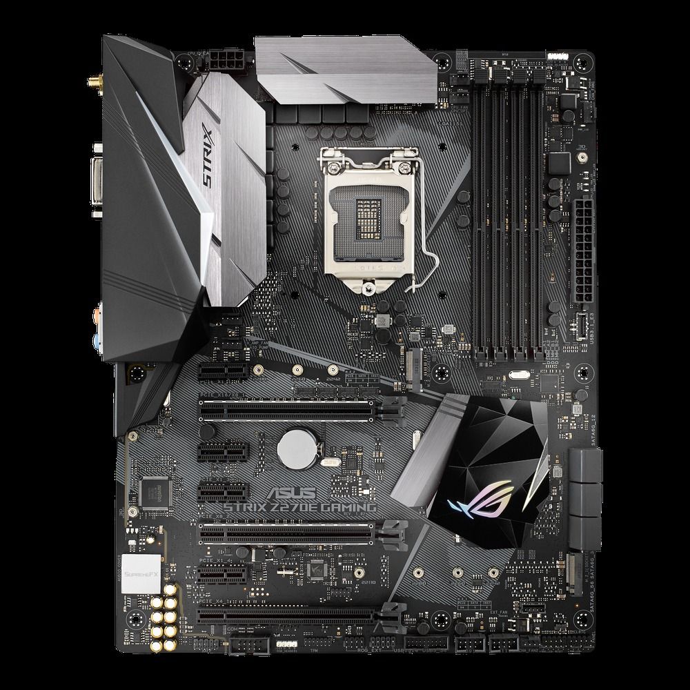 ASUS ROG Strix Z270E Gaming Intel Z270 LGA1151 DDR4-3866 64GB M.2 SATA3.0 Wi-FI 6 Motherboard
