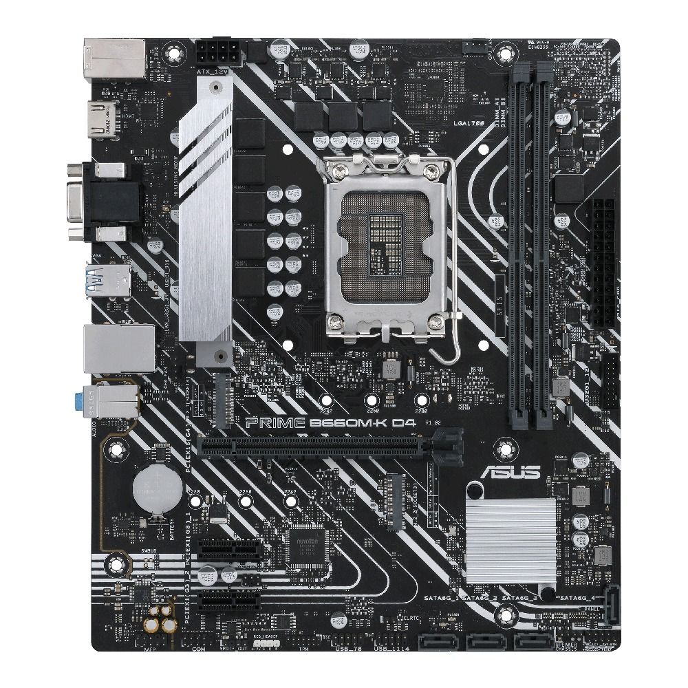 ASUS PRIME B660M-K D4 Intel B660 LGA1700 DDR4-3200 128GB M.2 SATA