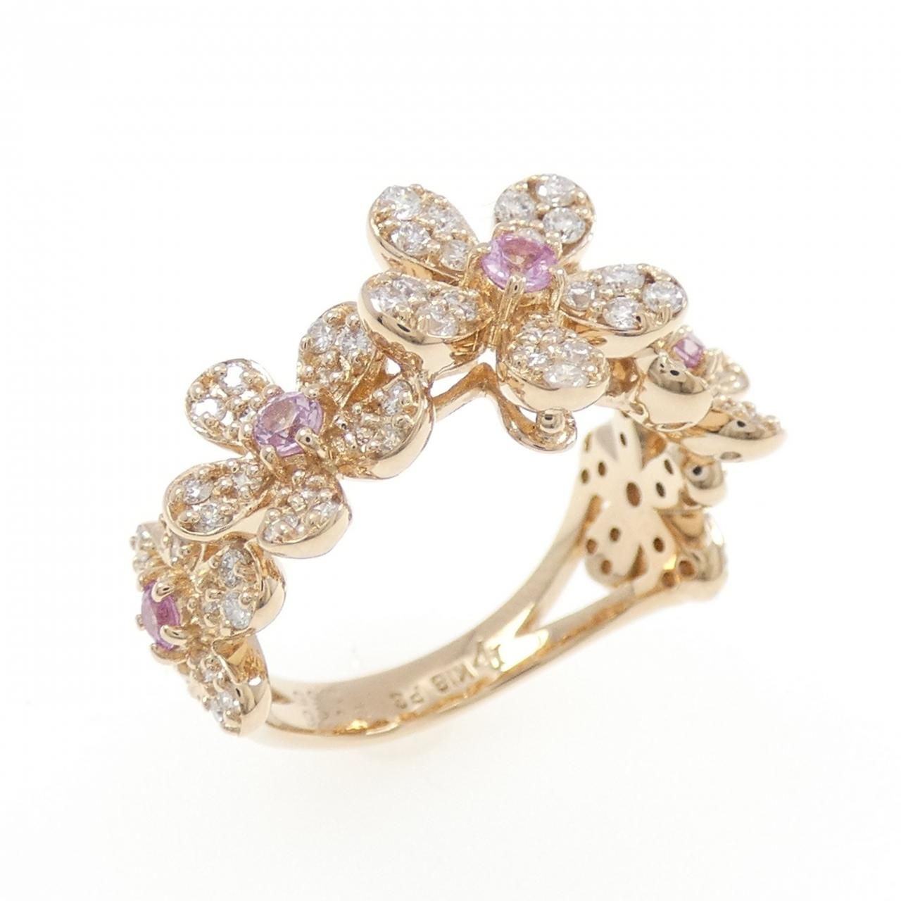 ポンテヴェキオ フラワー リング 0.26CT