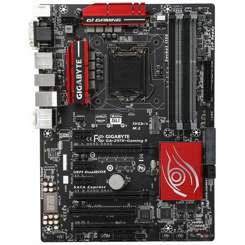 GIGABYTE G1 Gaming Z97X Gaming 5 Intel Z97 LGA1150 DDR3-3000 32GB M.2 SATA PCIe 3.0 x16 HDMI Motherboard 12,898円