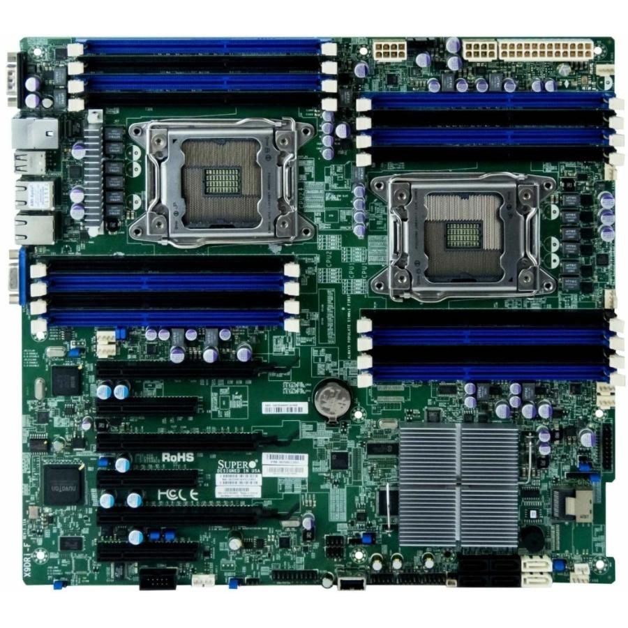 Supermicro X9DRI-F Intel C602 LGA2011 DDR3-1600 768GB SATA Dual Gigabit LAN VGA Motherboard