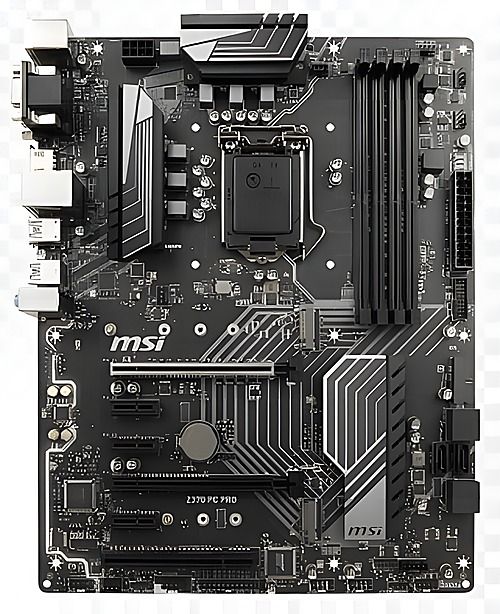MSI Z370 PC Pro Intel Z370 LGA1151 DDR4-2666 64GB M.2 SATA Gigabit LAN HDMI DVI-D Motherboard