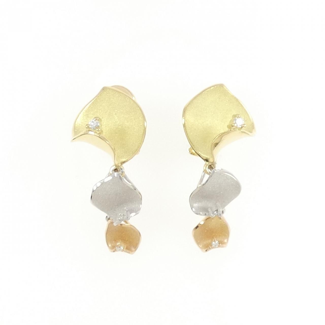 タムラシュンイチ ダイヤモンド イヤリング 0.12CT