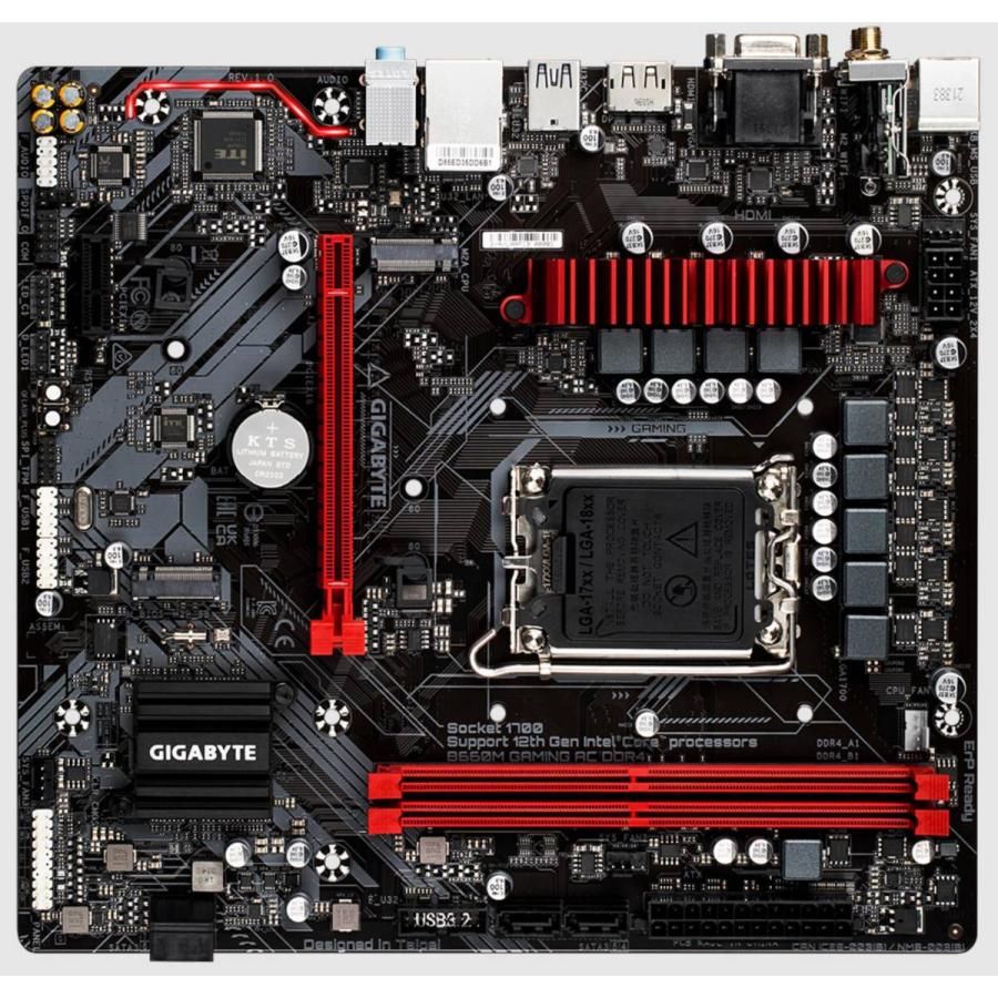GIGABYTE B660M Gaming AC DDR4 Intel B660 LGA1700 DDR4-3200 128GB M.2 SATA Gigabit LAN Motherboard