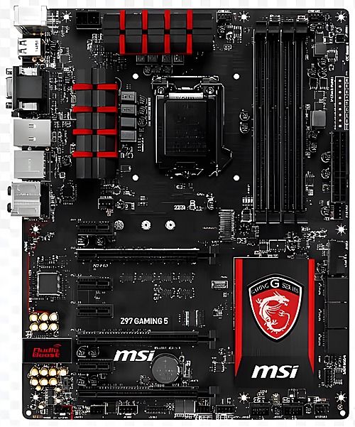 MSI Z97 Gaming 5 Intel Z97 LGA1150 DDR3-1600 32GB M.2 SATA Killer E2205 Intel Gigabit Motherboard
