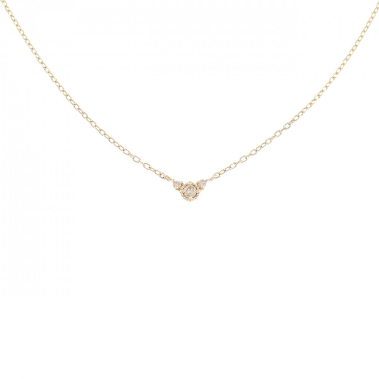 アガット ダイヤモンド ネックレス 0.03CT